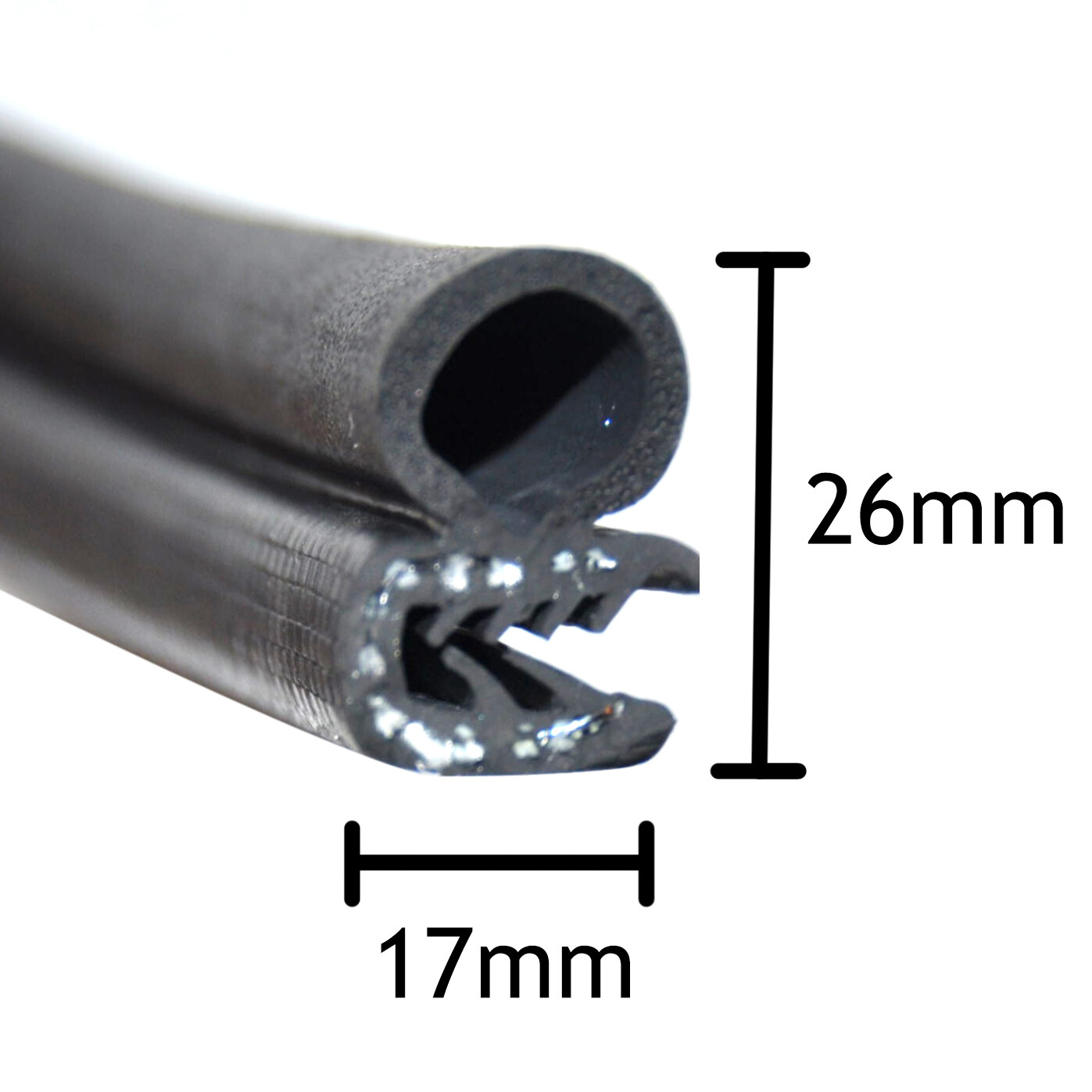 SIDE TUBE Car Rubber Door seal Universal EDGE TRIM SEAL VAN BOAT TRUCK