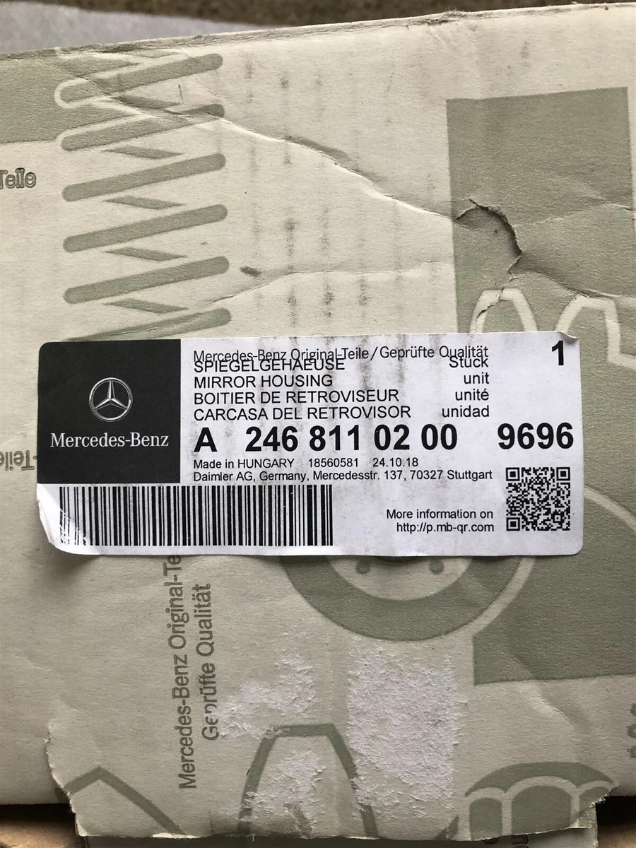 MERCEDES-BENZ WING PAINTED MIRROR HOUSING WITH INDIACTOR !GENUINE 