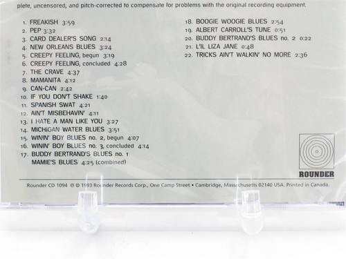 Winin' Boy Blues by Jelly Roll Morton (CD, Dec-1993, Rounder) - Bild 3 von 3