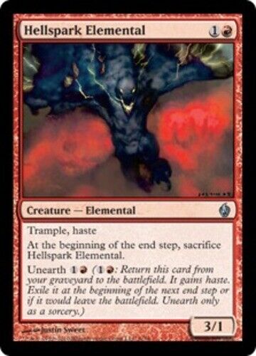 Hellspark Elemental - Foil NM, English MTG Premium Deck Series: Fire and Lightni - Picture 1 of 1