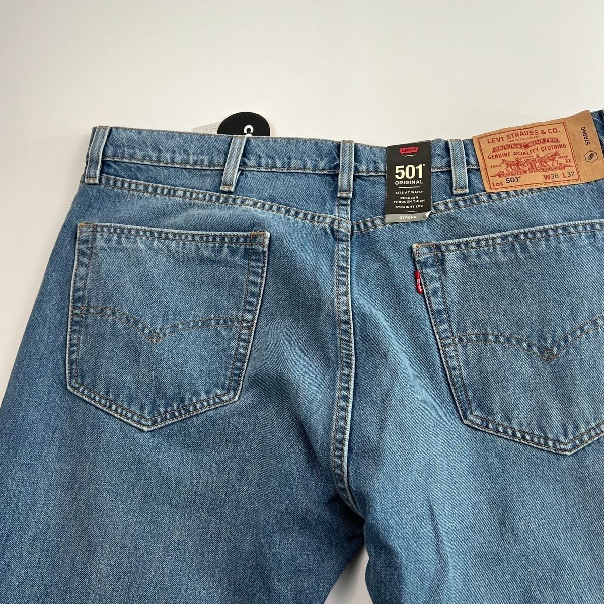 Levi's Skateboarding Men 501 Original Fit Button Fly Jeans Blue