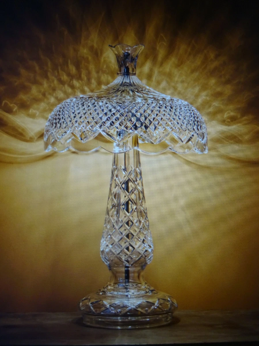 WATERFORD CRYSTAL ACHILL MUSHROOM LAMP 47.5CM 240V NEW & GIFT BOXED