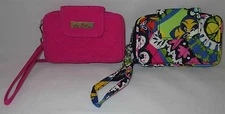 VERA BRADLEY SMARTPHONE WRISTLET CHOOSE FUCHSIA PINK OR RIO SMALL WALLET NEW