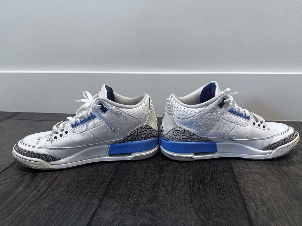 Jordan 3 Retro Mid UNC Size 10 No Box - Image 2 of 4