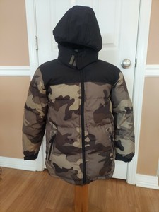 Gap Juventude/Garotos Casaco Jaqueta acolchoada Verde Camuflagem Camo Tamanho Xxl 14-16 | eBay