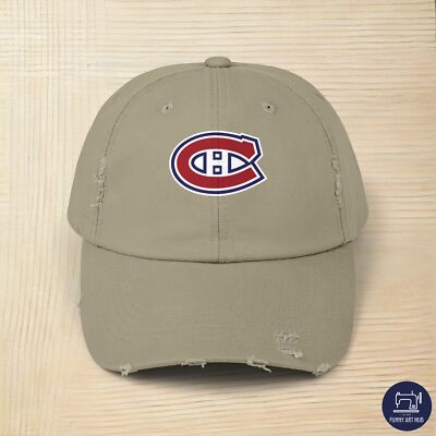 Montreal Canadiens NHL Club Logo Symbol Unisex Distressed Cap
