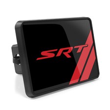 Dodge Srt Uv Graphic Black Metal Plate On Abs Plastic 2 Inch Trailer Hitch Cover