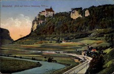 Feldpostkarte 1918 nach Neuk&ouml;lln gelaufen, Motiv Donau-Tal Schloss Werrenwag AK