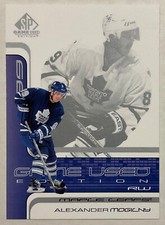 2001-02 ALEXANDER MOGILNY UPPER DECK SP GAME USED CARD #54 TORONTO MAPLE LEAFS
