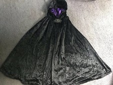 Girls Velor Black Cape-size M-