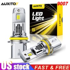 Auxito 9007 Hb5 Led Headlight Bulbs High Low Beam 80000lm White Super Bright 2x