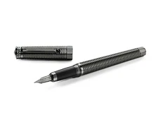 Montegrappa NeroUno All-Metal Gun Metal Ru-pl Fountain pen 18kt EF nib MIB