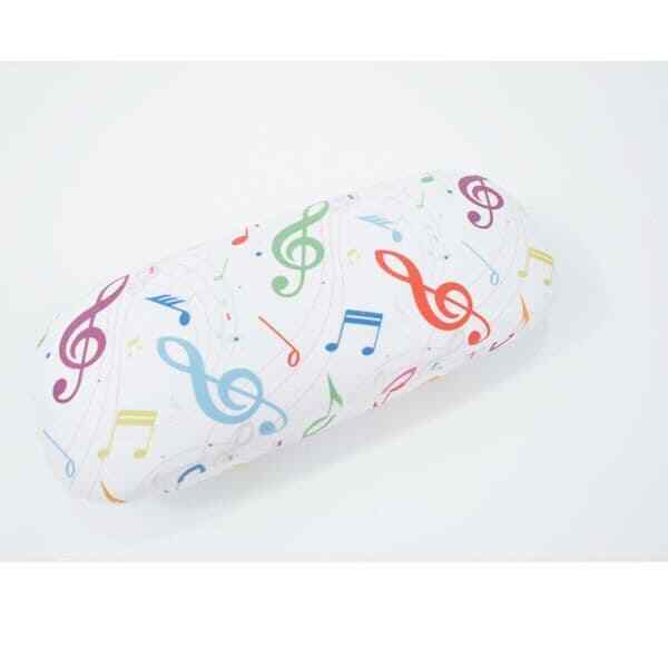 Music Themed Glasses Case - Music Gift - White Music Glasses Case