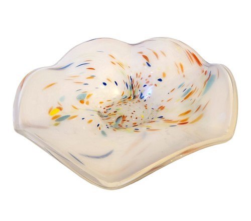 Centro de mesa de cristal de Murano cuenco multicolor - Imagen 5 de 7