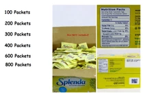 Splenda Zero Calorie Sweetener 100/200/300/400/600/800 Packets Free Shipping