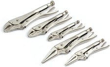 WORKPRO 5PC Locking Pliers Set 5/7/10 Curved ...