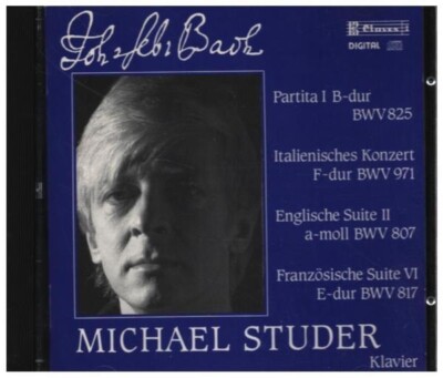 CD Bach / Michael Studer Partita 1 B-Dur BWV 825, Italienische Konzert F-Dur BW