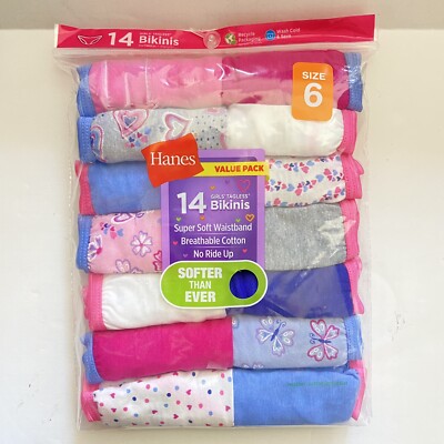 Hanes Damen Tangahöschen 6er Pack - Aus Baumwollmischung, Atmungsaktiv, Etikettenfrei, Verschiedene Farben