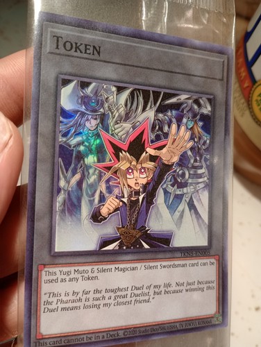 YuGiOh Yugi Muto & Silent Magician Silent Swordsman TKN5-EN005 Anime Token - Picture 2 of 3
