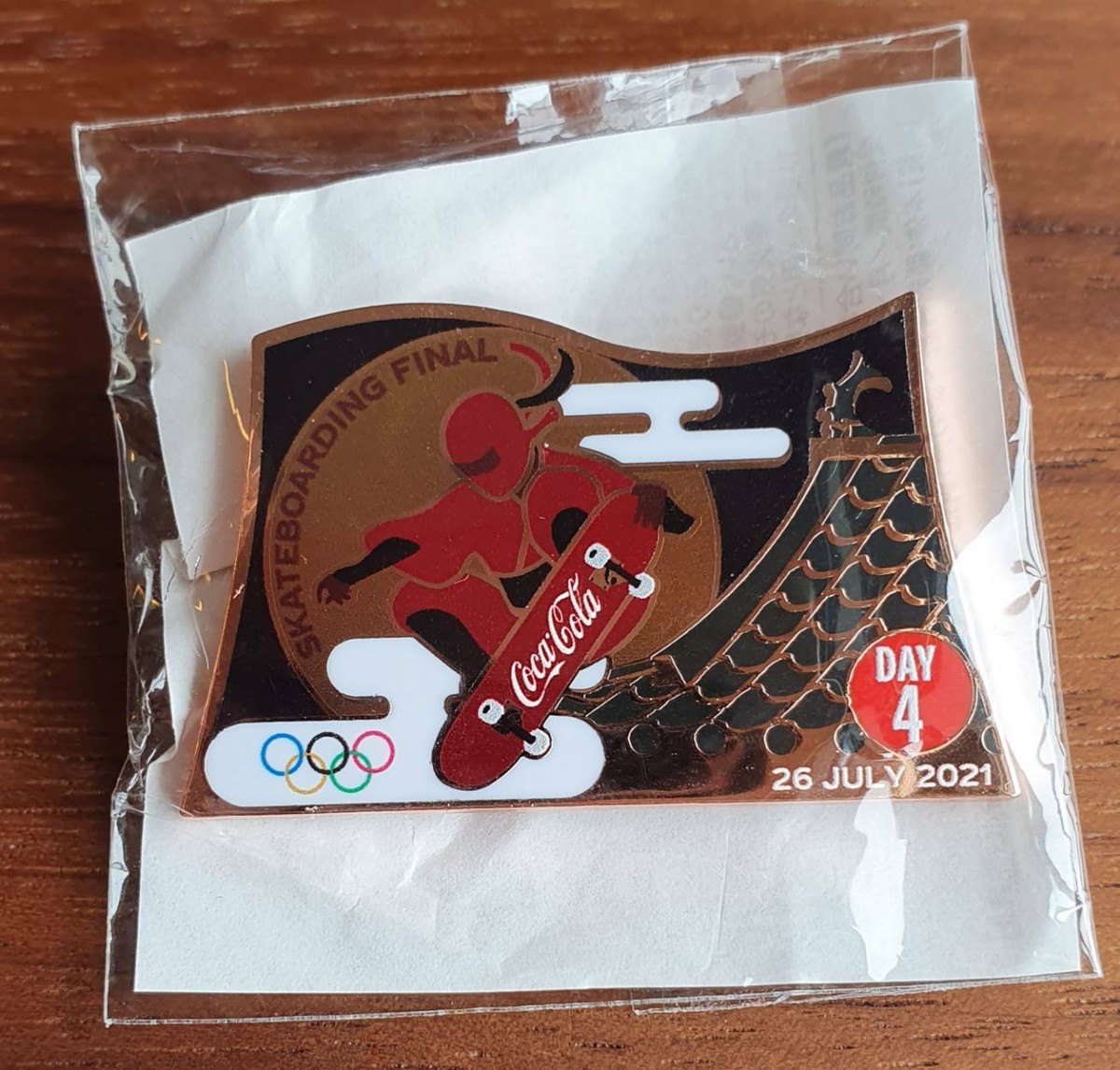 Tokyo Olympic Coca Cola Day Pin (Day 4 Ninja) | eBay