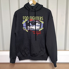 Fruit of the Loom Mens Unisex Hoodie Black Size M Medium Foo Fighters Medicine