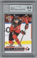 2018-19 UPPER DECK UD CANVAS PROGRAM OF EXCELLENCE JORDAN KYROU ACA 9.5 TEAM 