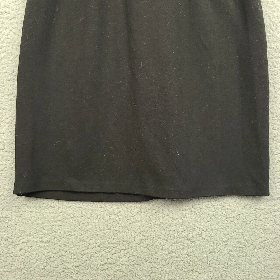 Donna Ricco 纽约经典黑色连衣裙女式 6 码内衬鸡尾酒 Midi Mini — 第 3/4 张图片