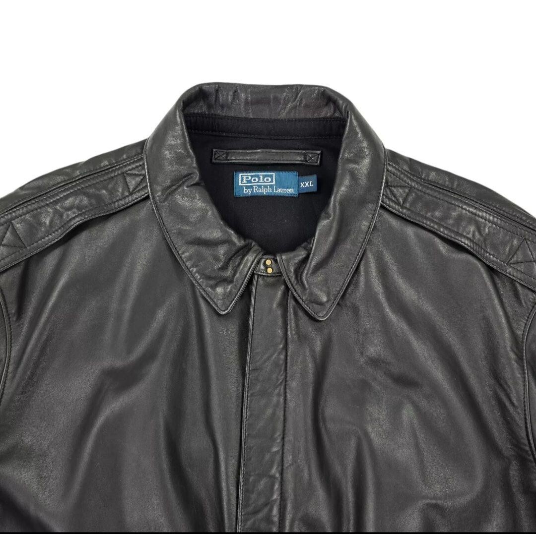 ジャケット・アウター polo ralph lauren leather jacket XXL polo ralph lauren leather jacket XXL