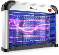 LED Bug Zapper Indoor, 3800V Powerful Electric Mosquito Trap, 10 Years Lifespan 