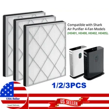 True HEPA Filter Odor Lock For Shark Air Purifier HE400 HE401 HE402 HE405 Filter