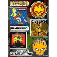 The Offspring Sticker Pack | Skull The Kids Aren't Alright American Punk Rock