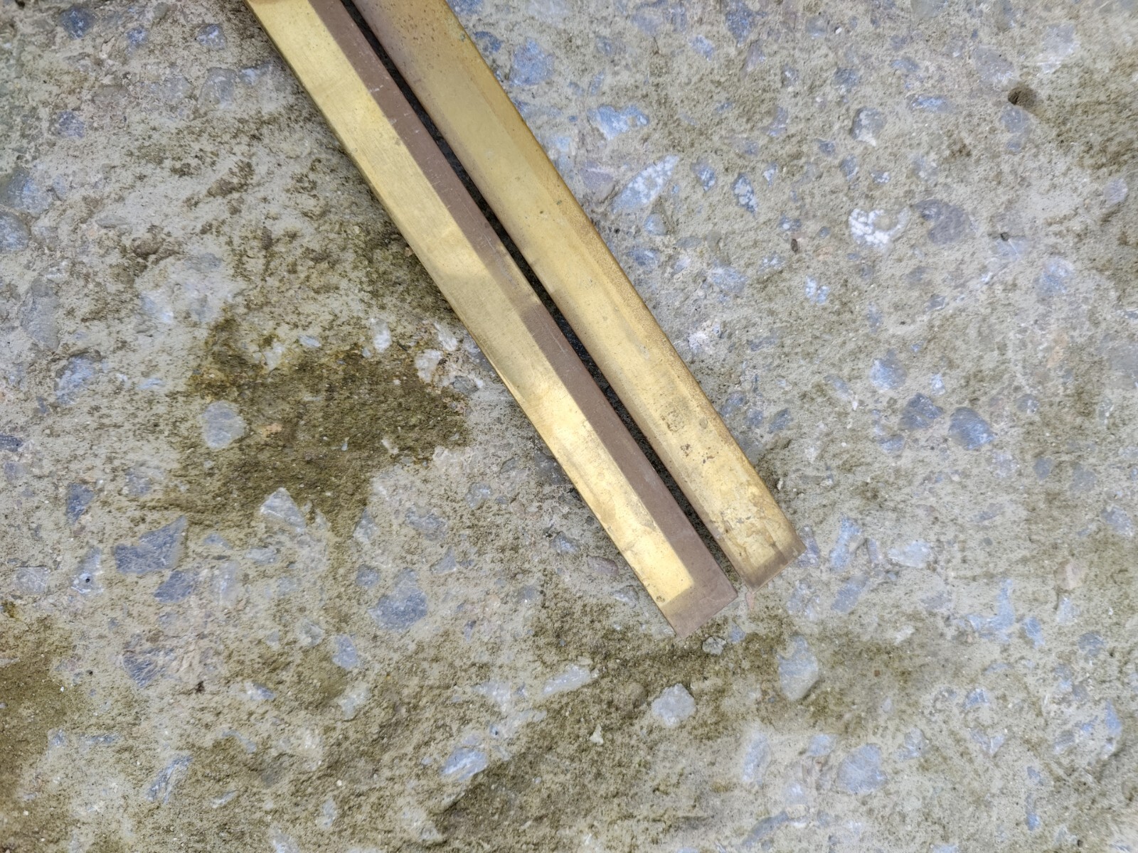 Vintage Brass stair rods X14. 26¼" 66.9cm Long eBay