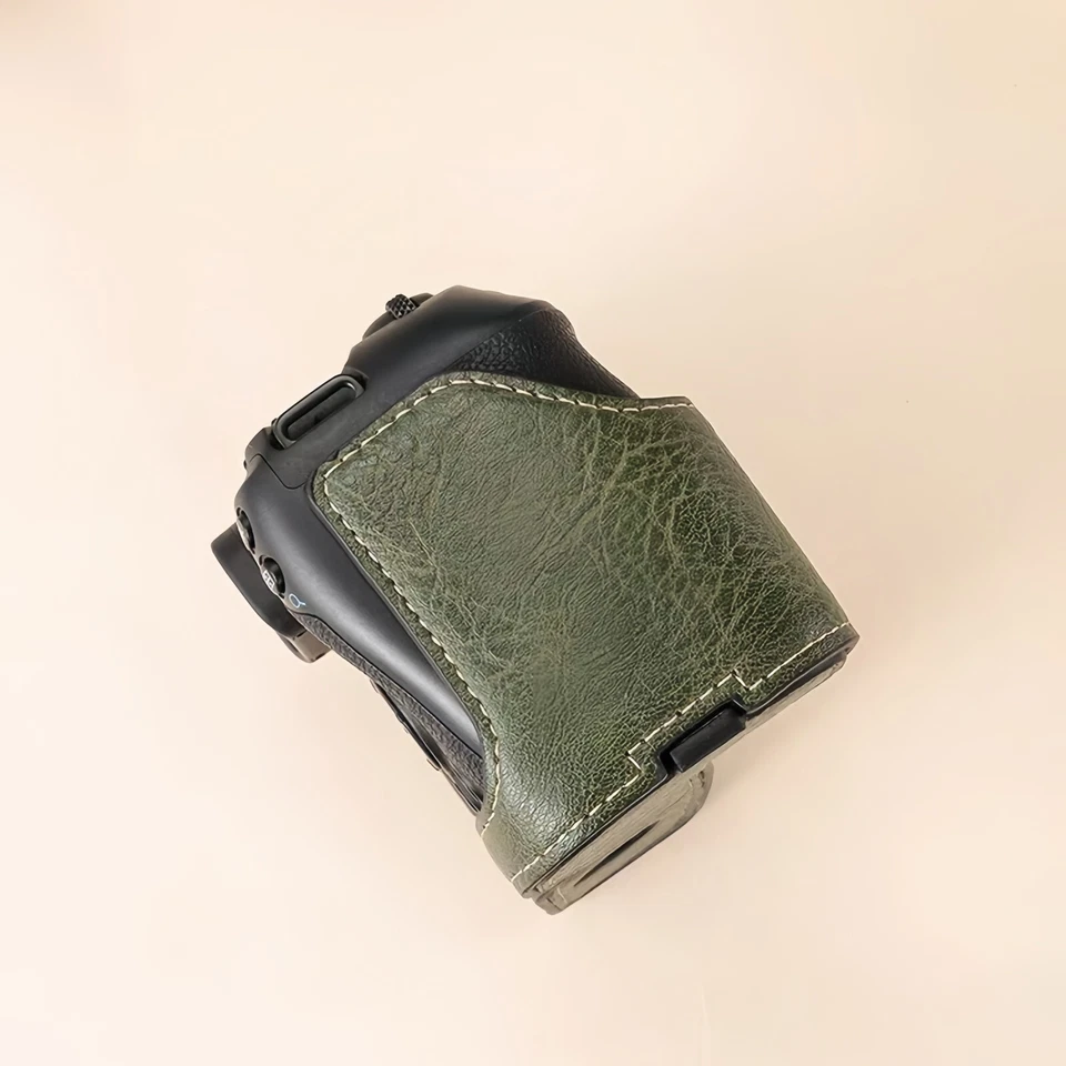 Bolsa de Cámara Estuche Rígido de Cuero para Canon EOS R7 Anti-caída y Resistencia al Desgaste Foto 2 de 4