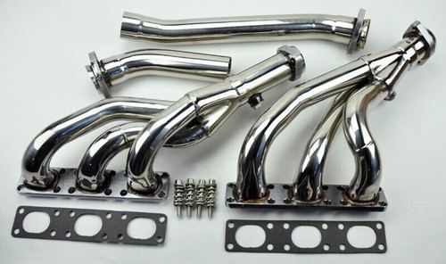 4PC For BMW E46 E39 Z3 2.5L 2.8L 3.0L L6 Performance Exhaust Manifold Headers - Picture 1 of 2