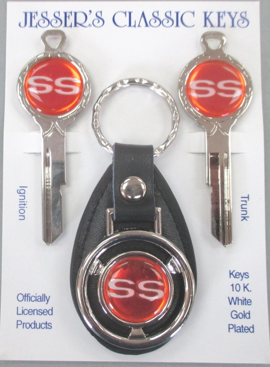 Chevrolet Red SS SUPER SPORT Deluxe Classic Keys Set 1968 1972
