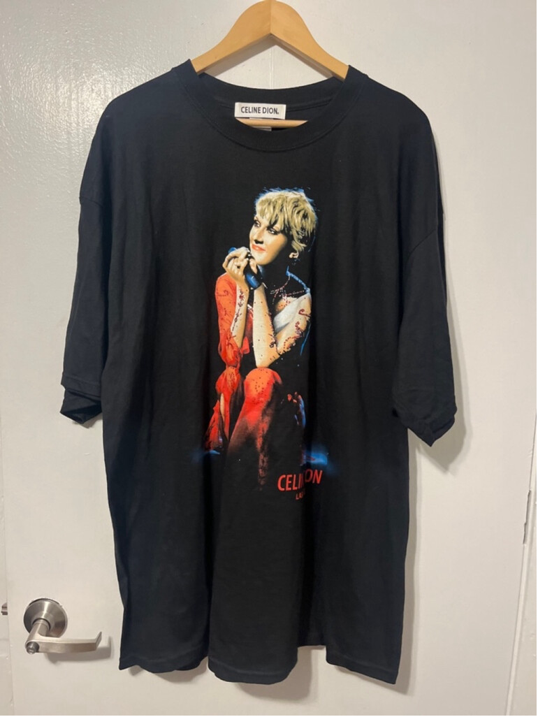 Vtg Y2K Celine Dion Shirt Black Las Vegas Residency Concert Vtg Y2K Celine Dion Shirt Black Las Vegas Residency Concert
