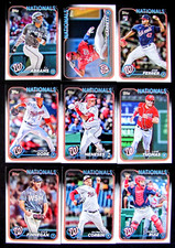 ⚾ 2024 Topps Series 1 and 2 Baseball Washington Nationals 20 Card Team Set