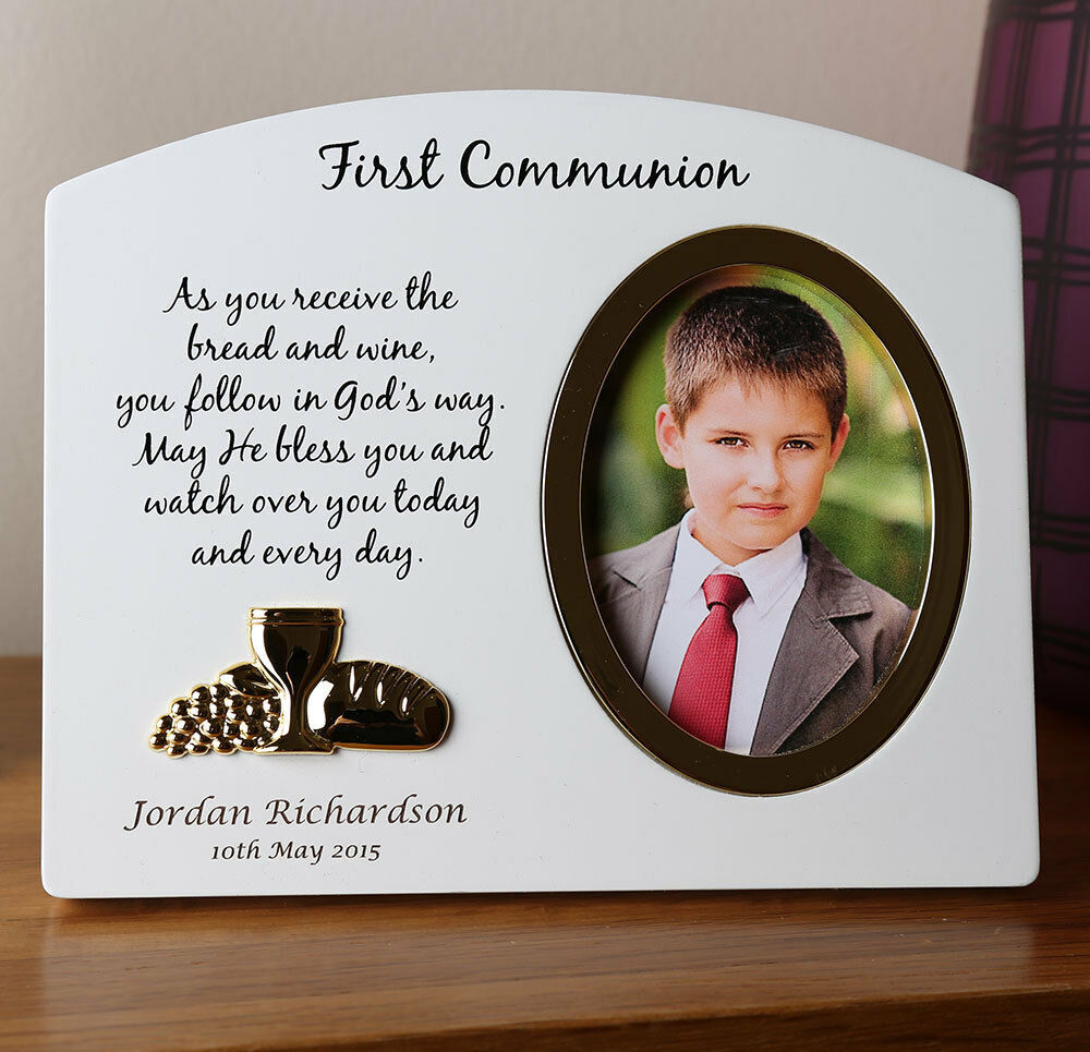 1st Holy Communion Border First Communion Photo Frame With Printed