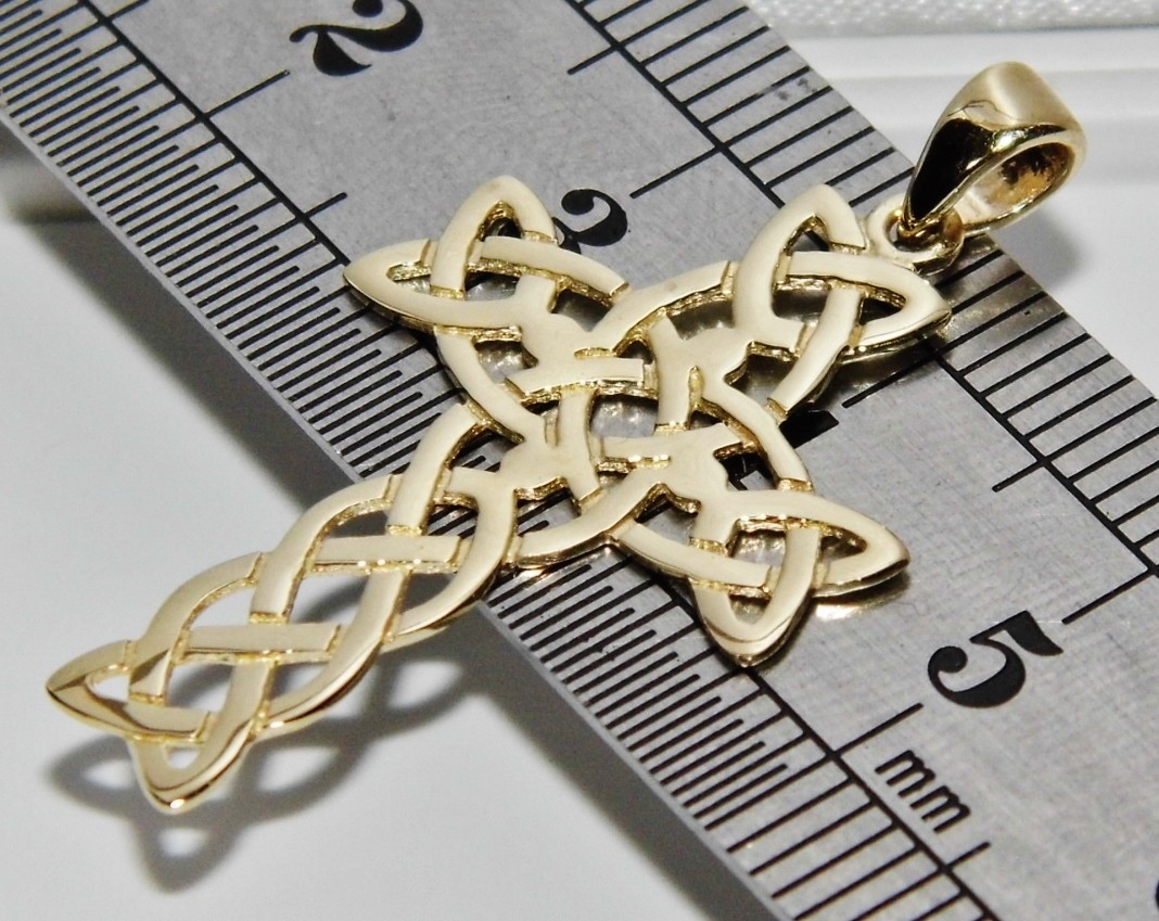 9ct Gold Celtic Cross Pendant UK Hallmarked eBay