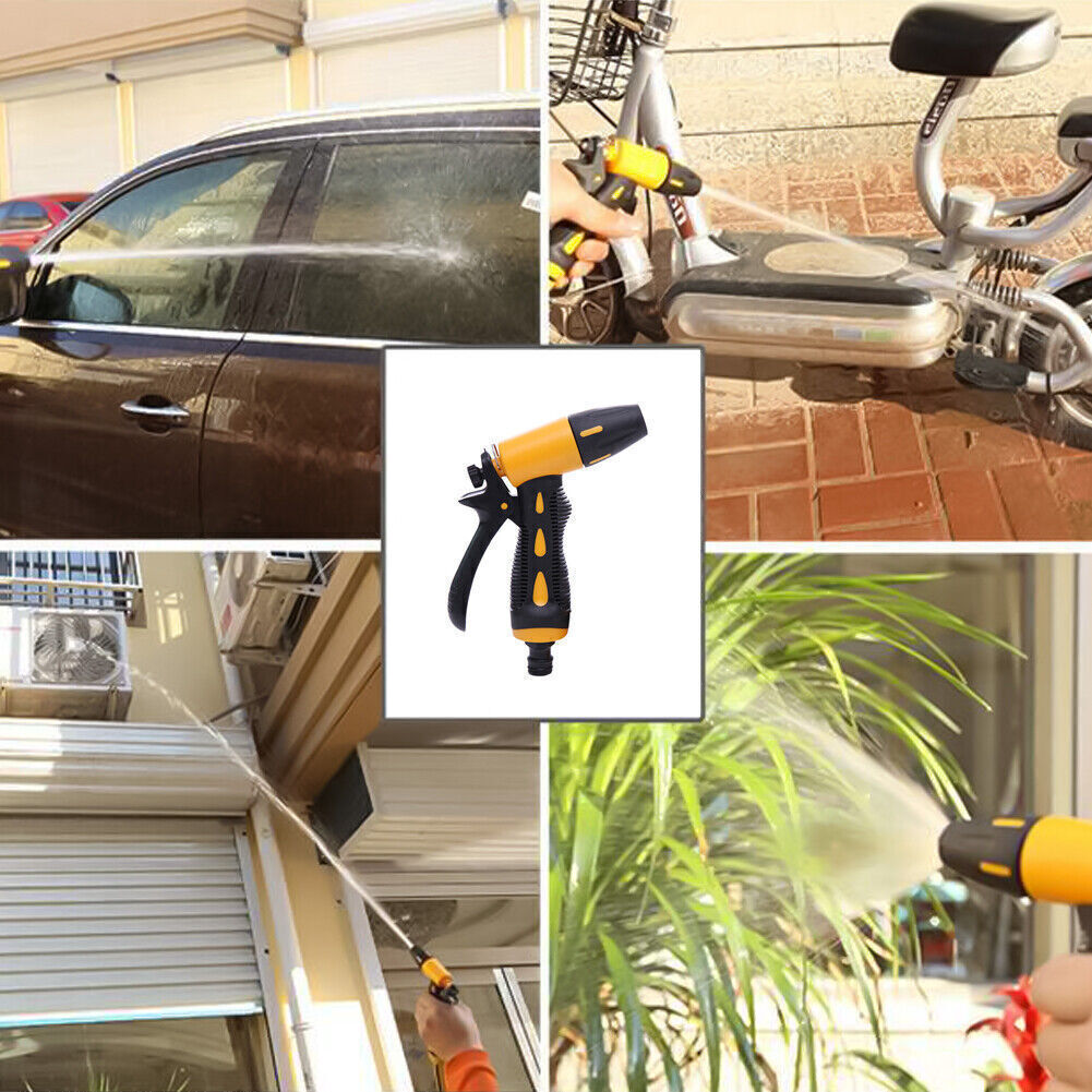High Pressure Water Spray Gun Brass Nozzle Garden Hose Pipe Lawn Car