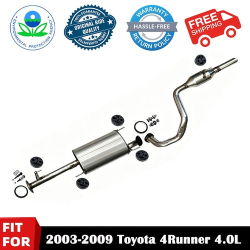 Exhaust Muffler System Resonator Tail Pipe For 2003-2009 Toyota 4Runner 4.0L