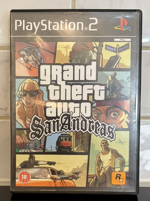 Grand Theft Auto: San Andreas (PlayStation 2 / PS2) mit Karte/Poster und Handbuch