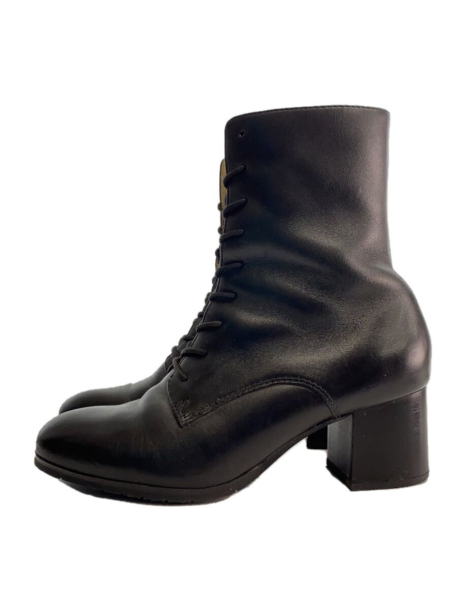 Ashinaga Uncle Lace-Up Boots/Side Zip/24Cm/Blk 535