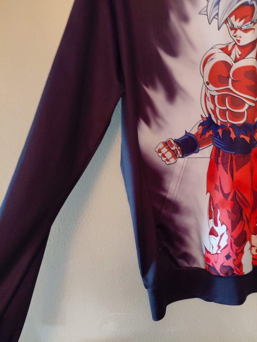 Dragon Ball S  Goku Anime Hoodie DBS Silver Hair Goku Dragon Ball View 3