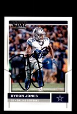 Signed Football Card Auto Byron Jones 2017 Score #152 Dallas Cowboys