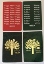 Christmas Celebration Xmas Tree Present Greetings GEMACO Playing SWAP CARDS Lot