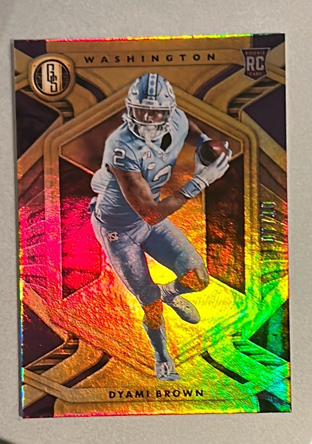 Dyami Brown 2021 Gold Standard #128  Violet RC /10  Washington Commanders