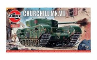 Churchill Mk.Vii Britischer Panzer WW2 Modell 1:76 Airfix 104 Teile Vintage