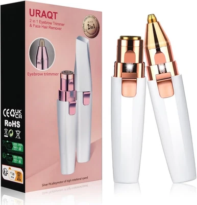 BESUCHE DEN URAQT-STORE URAQT Gesichtshaarentferner Für Frauen, 2 in 1 USB Elektrischer Augenbrauen Rasi