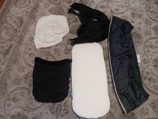 BLACK & CREAM  UPPAbaby BASSINET  COVER,  MATTRESS ,SKIRT,  CANOPY 2014-19